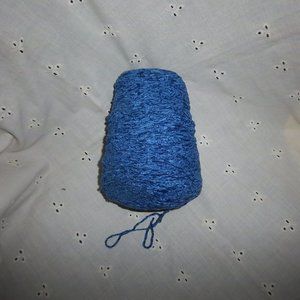 13.5 oz cone ~ rayon chenille ~ blue
